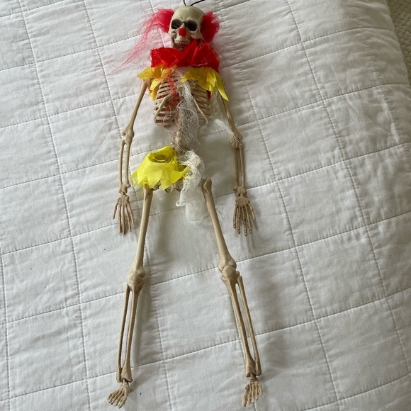 HALLOWEEN CREEPY CLOWN SKELETON - Picture 6 of 8
